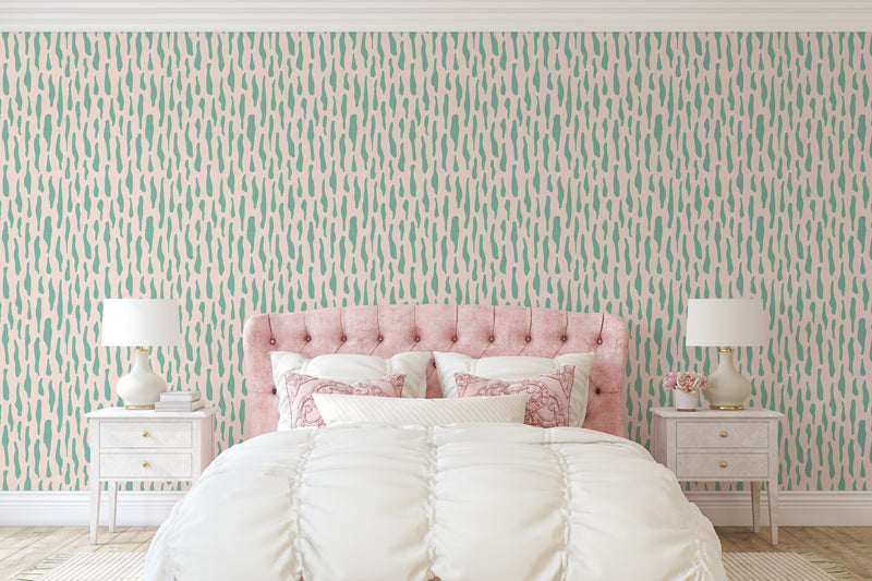 Squiggle Wallpaper - APRIL AND THE BEAR x FOLK + NEST WALLPAPER COLLABORATION