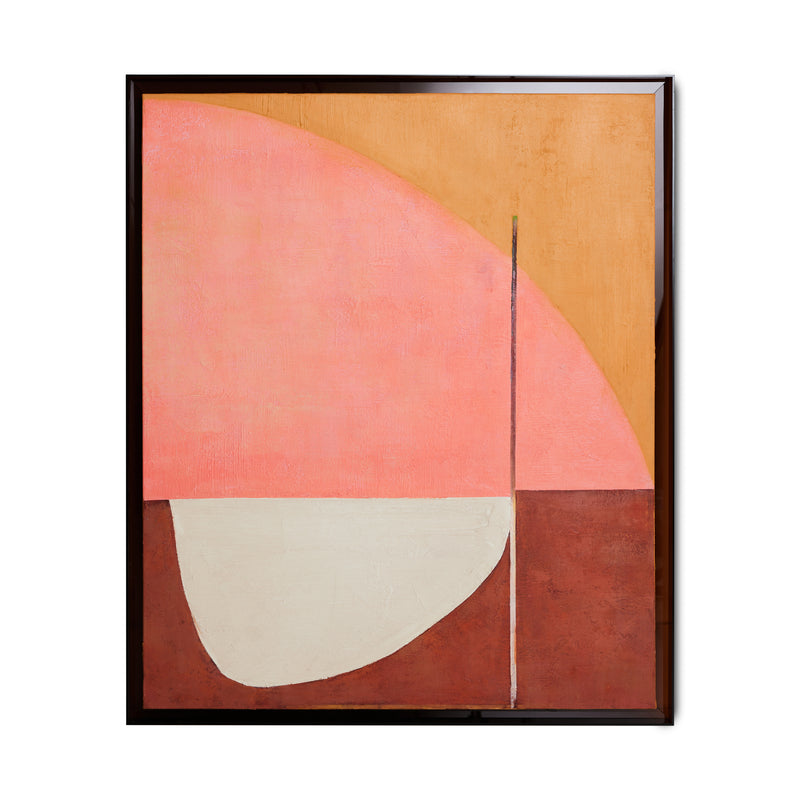 Large 'Roseate Hues' Abstract Framed Painting