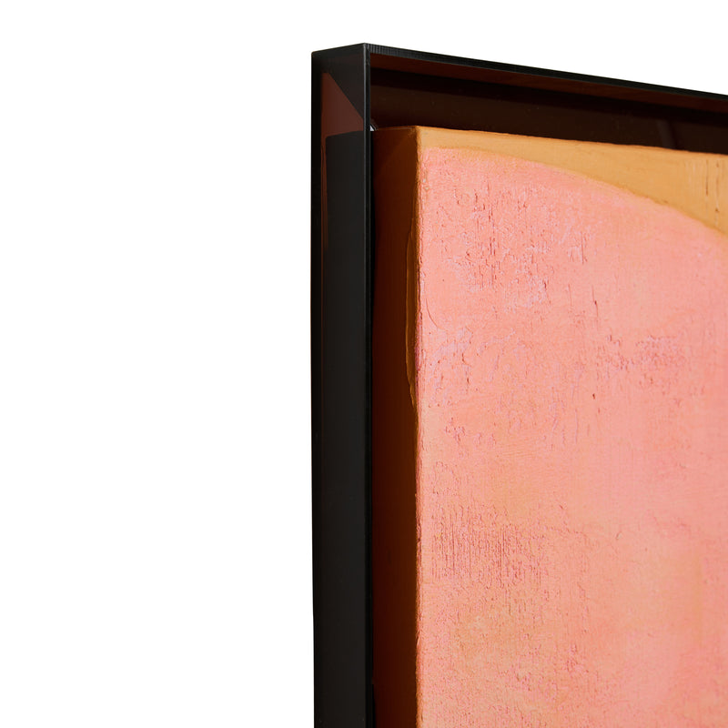 Large 'Roseate Hues' Abstract Framed Painting