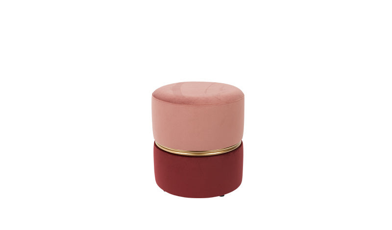 Bubbly Velvet Stool/ Pouf