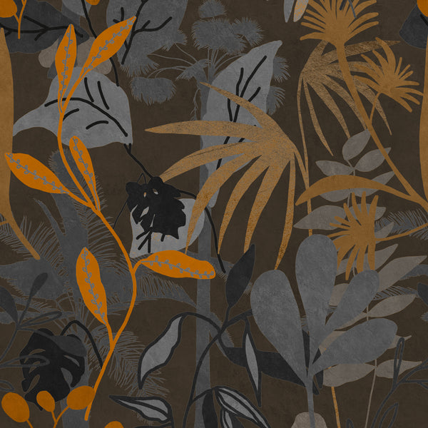 Caribbean Garden Dark Wallpaper