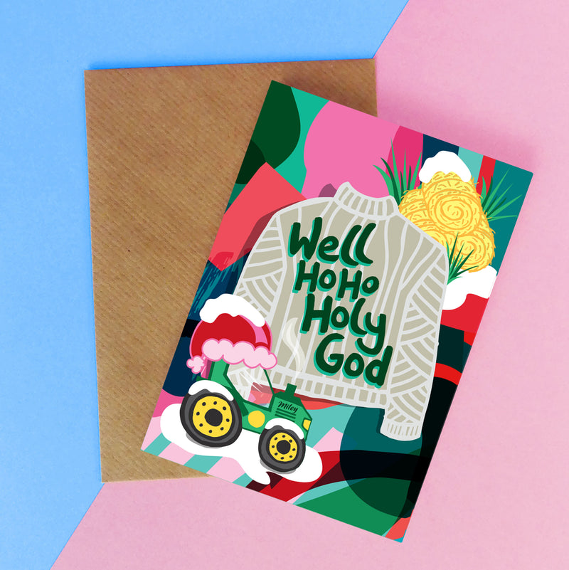 Well Ho Ho Holy God Christmas Card