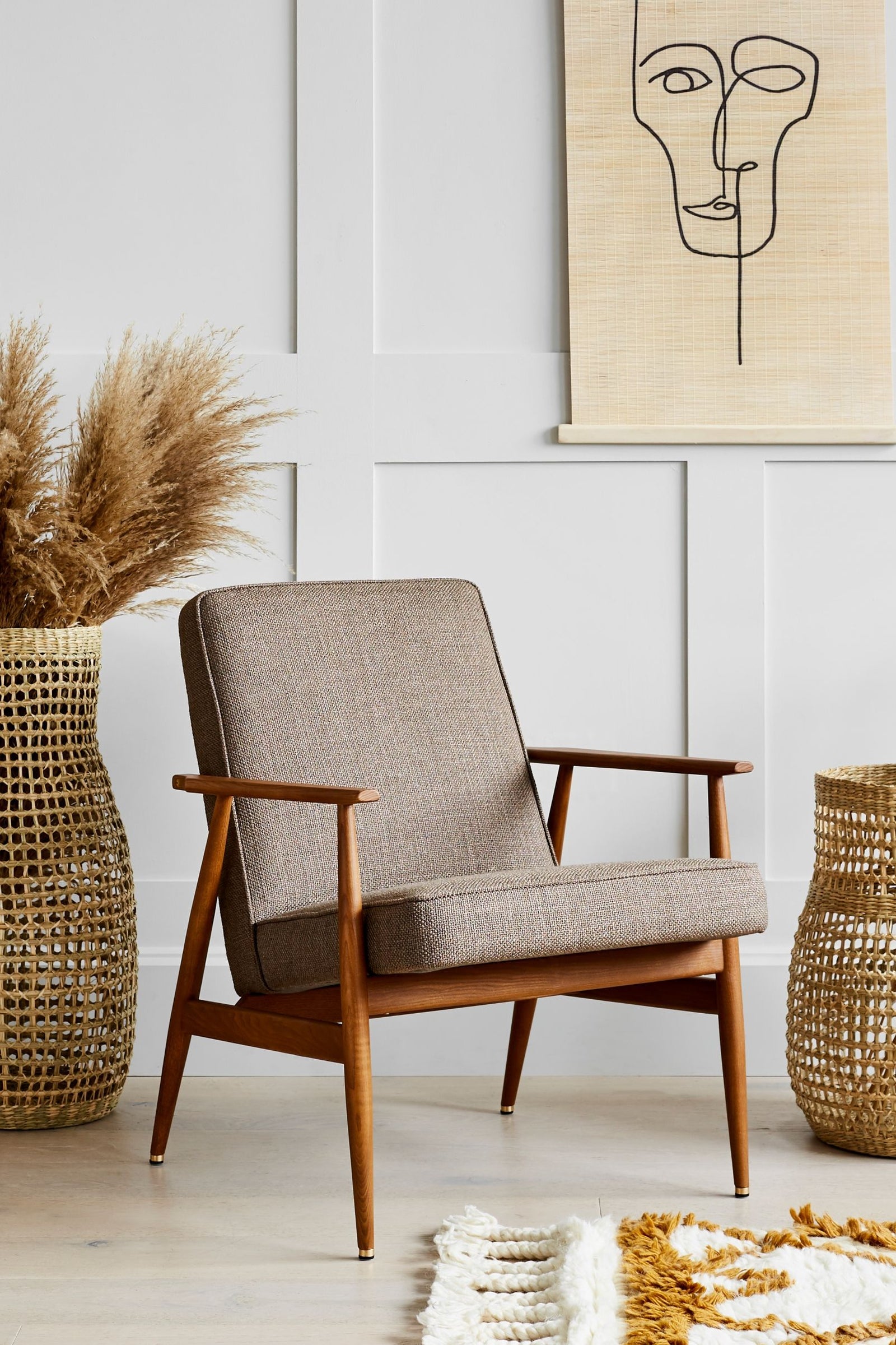 Fox Armchair by 366 Concept Mid Century Armchair for sale in