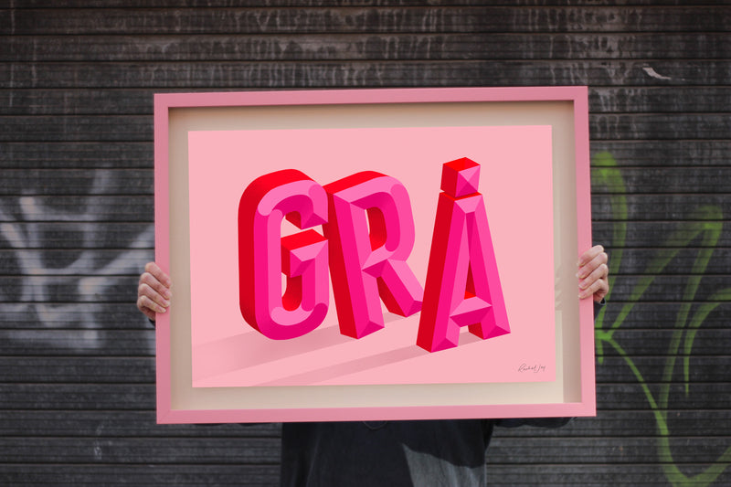 Grá Art Print II - Exclusive April and the Bear Rachel Joy Dublin 
