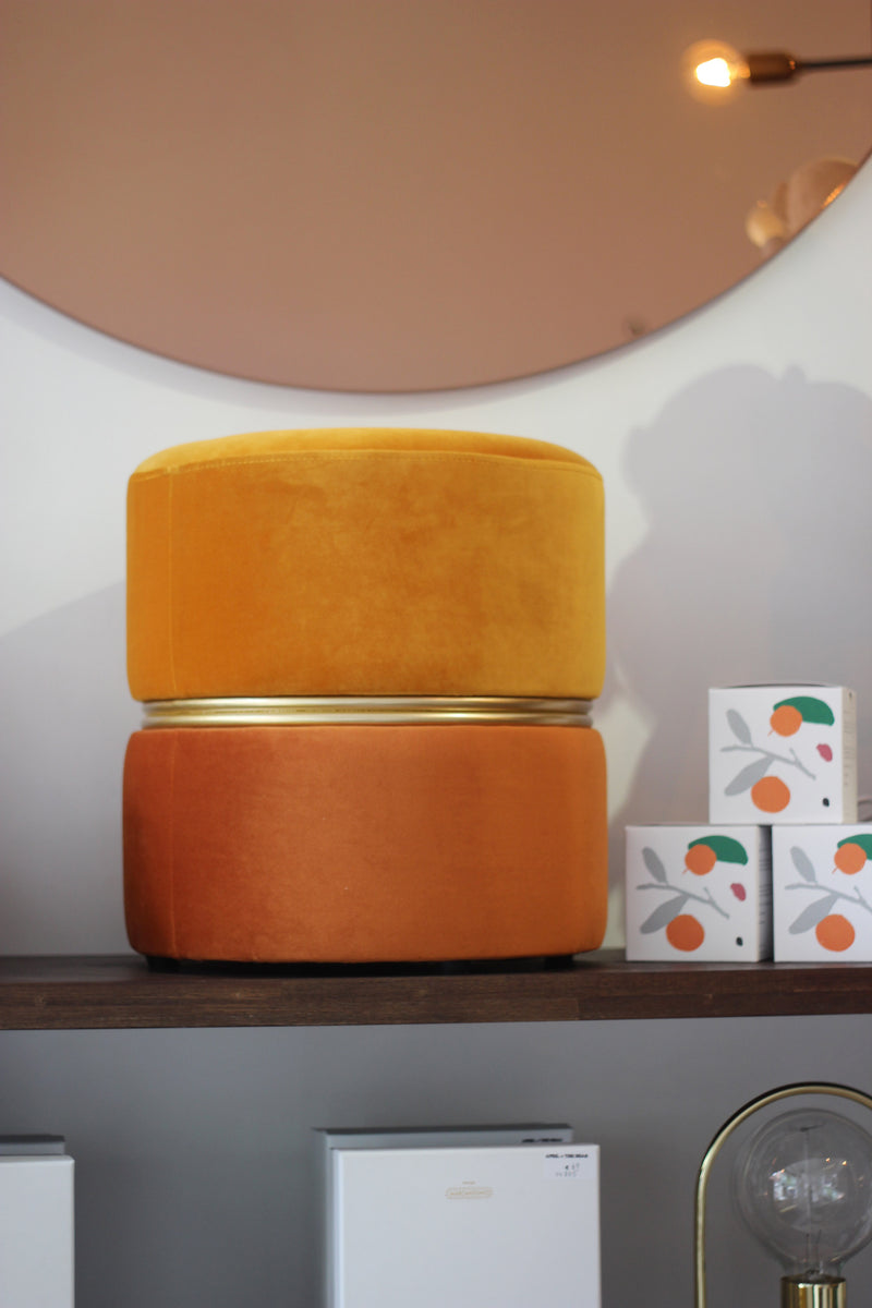 Bubbly Velvet Stool/ Pouf