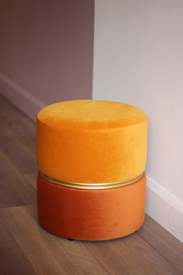 Bubbly Velvet Stool/ Pouf