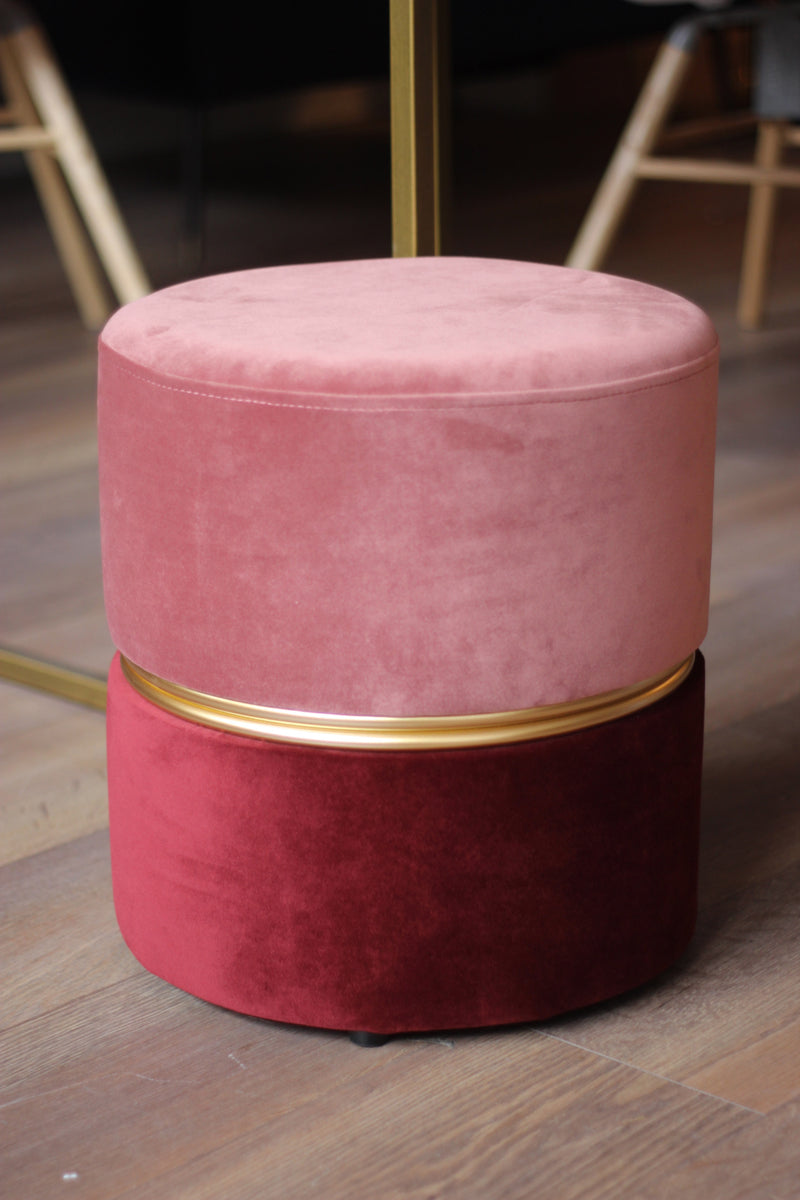 Bubbly Velvet Stool/ Pouf