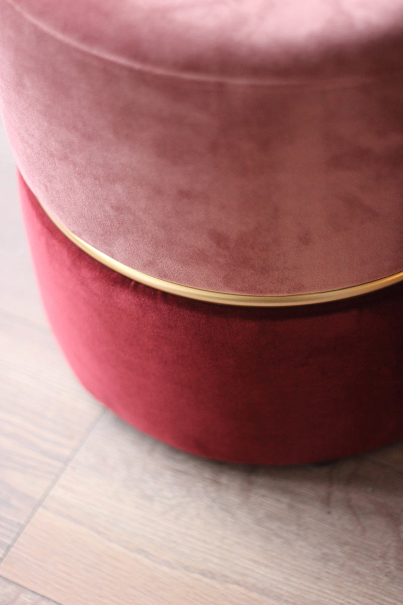 Bubbly Velvet Stool/ Pouf