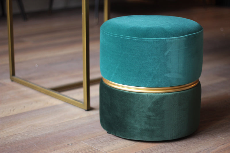 Bubbly Velvet Stool/ Pouf