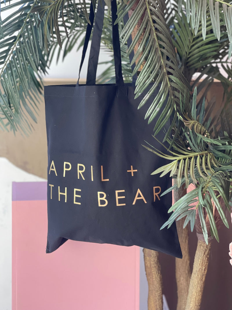 April & The Bear Tote Bag