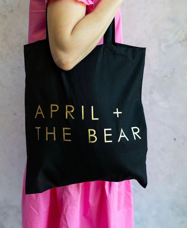 April & The Bear Tote Bag