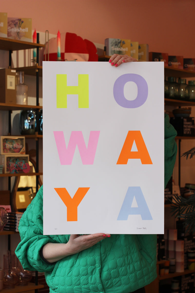 HOWAYA Art Print - Neon Series
