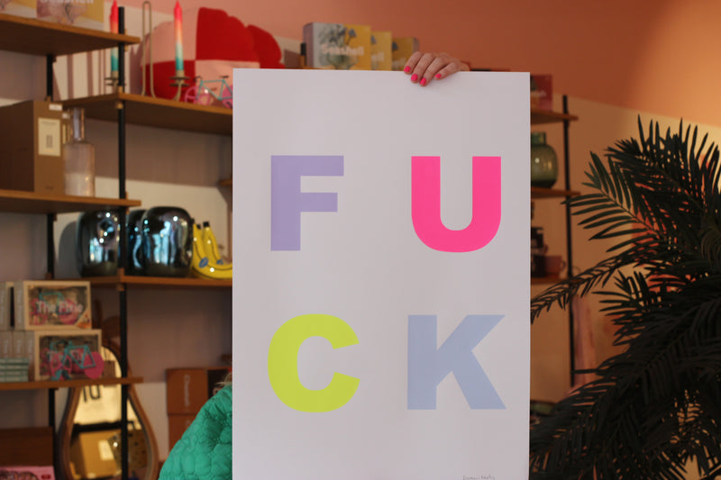 FUCK Art Print - Neon Series