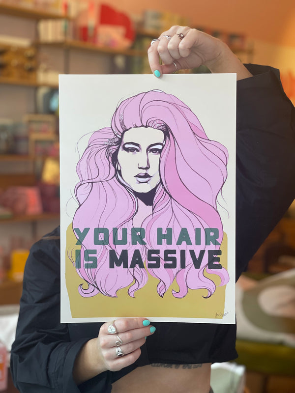 Hair is Massive 2023 Edition Art Print