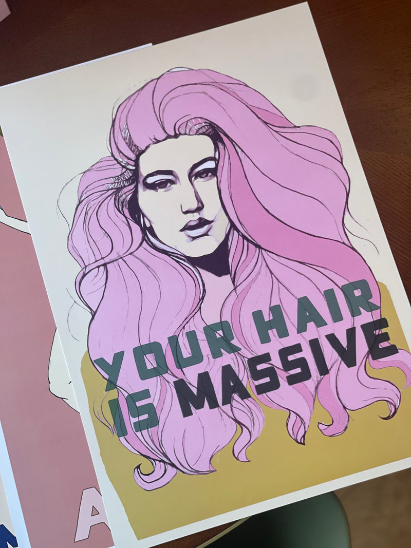 Hair is Massive 2023 Edition Art Print