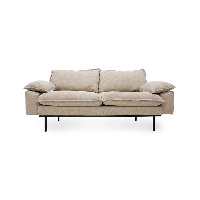 HKliving Wafer Cream Retro Sofa