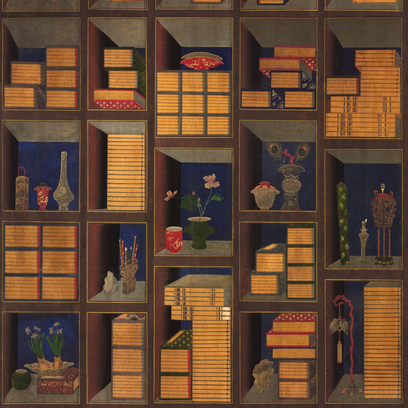 Korean Library Wallpaper – April & The Bear