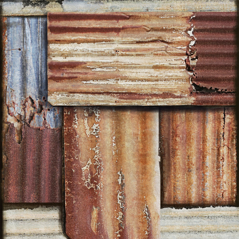 Rusty Tin Wallpaper