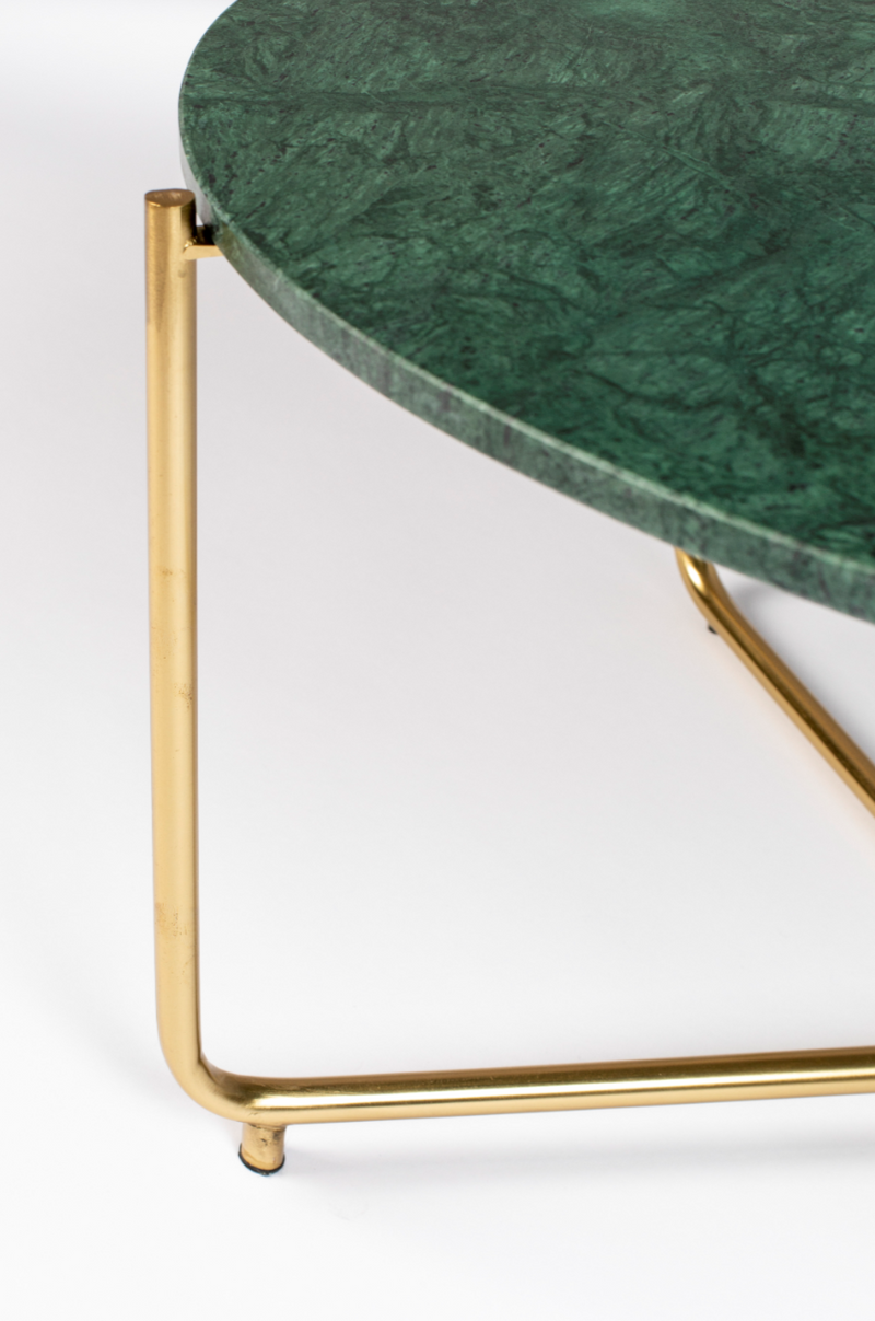 Marble + Brass Coffee Table