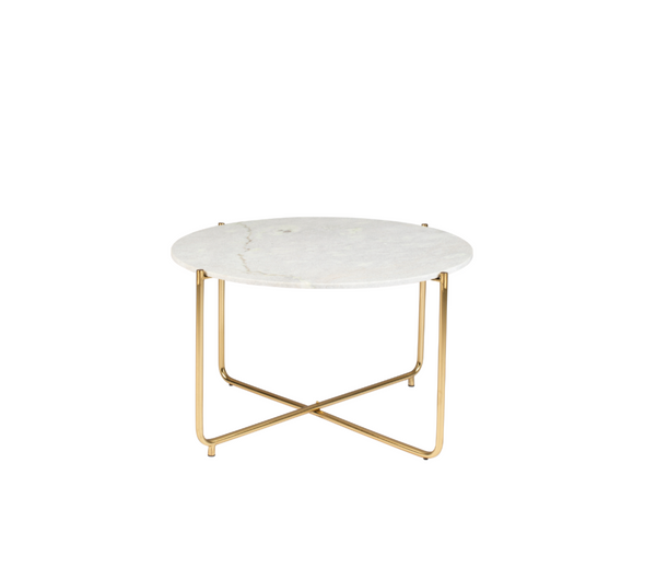 Marble + Brass Coffee Table