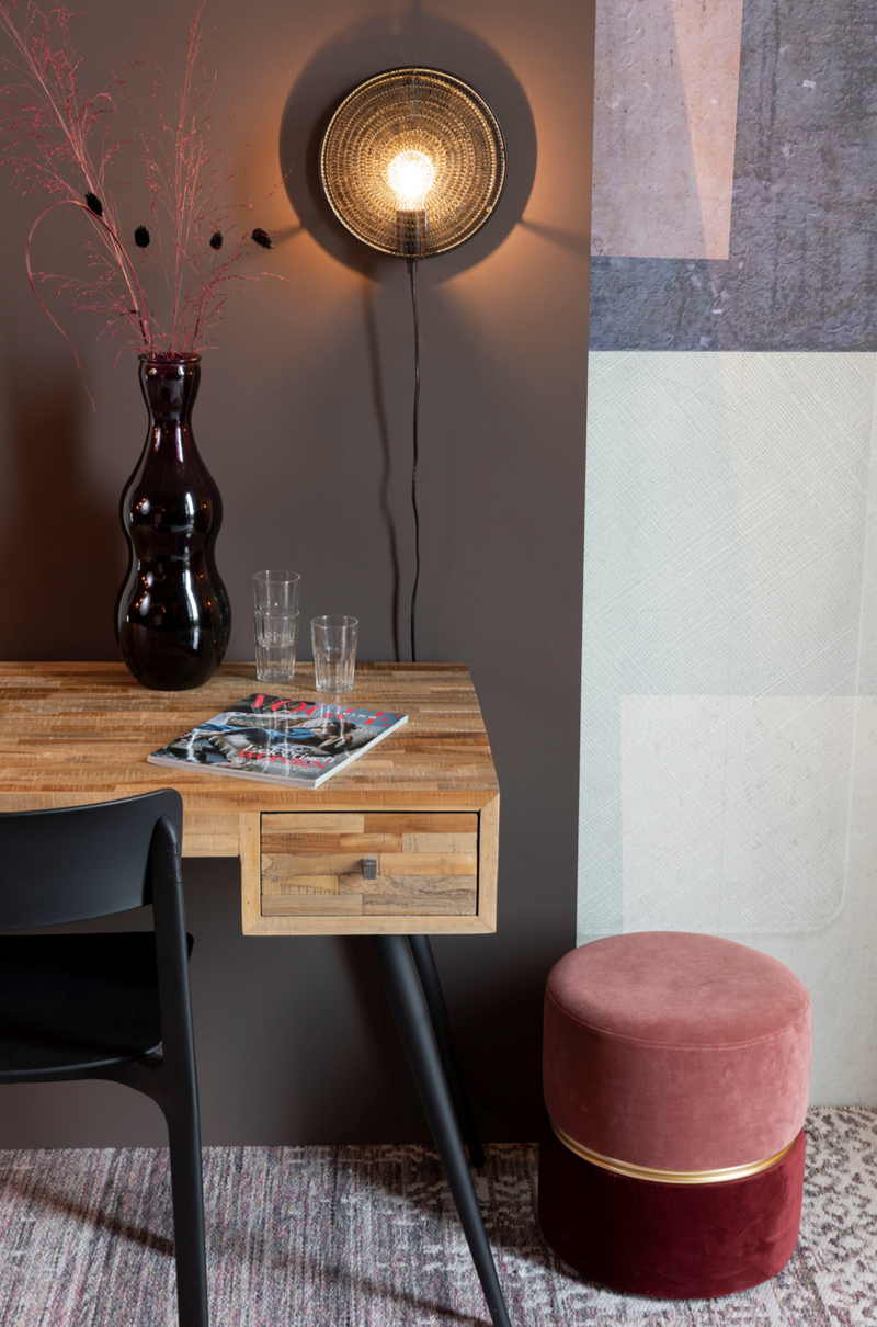 Bubbly Velvet Stool/ Pouf