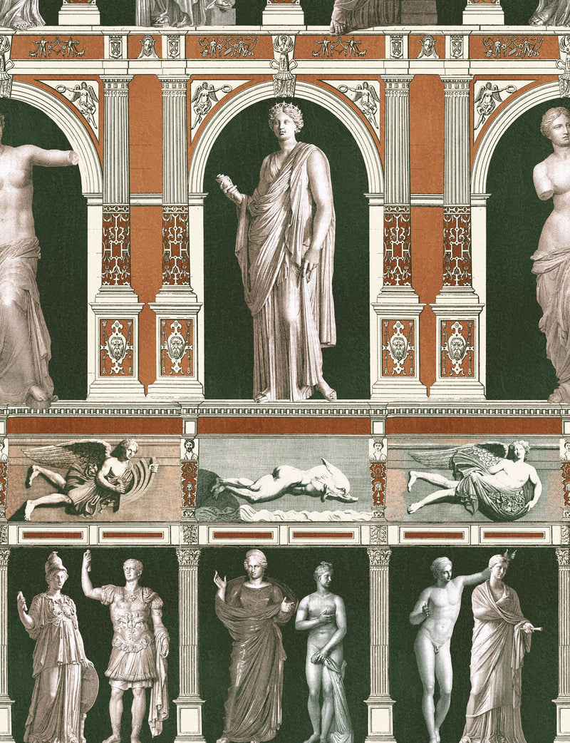 Statues of Antique Wallpaper