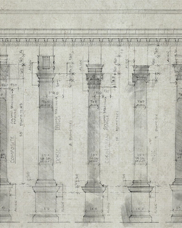 Colonnade Sand Wallpaper