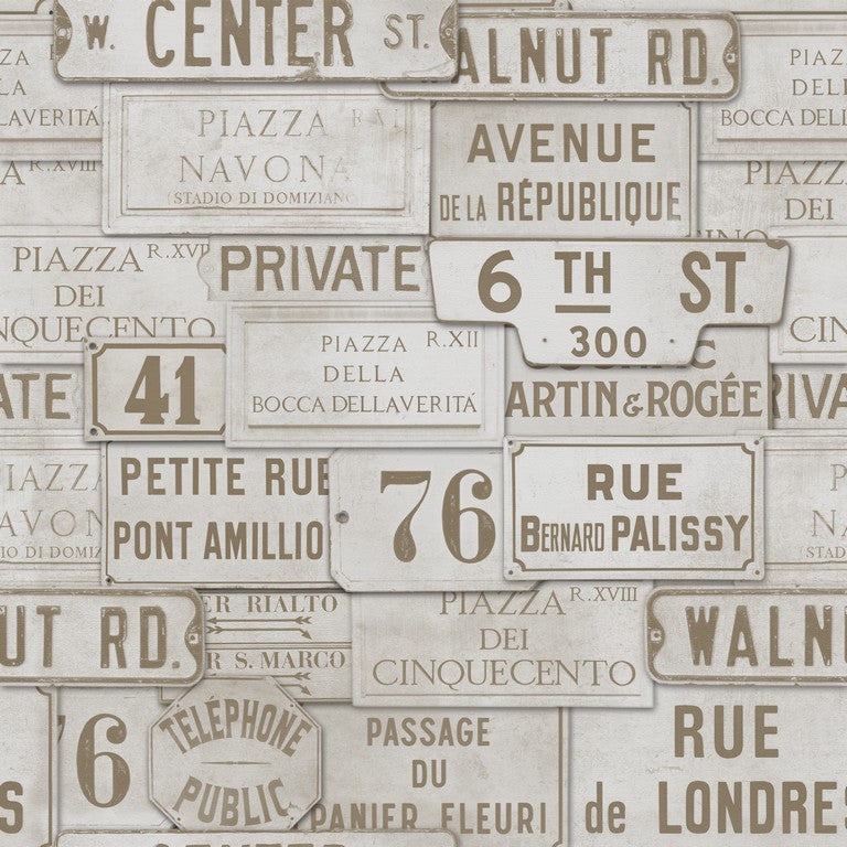 Vintage Signs Wallpaper