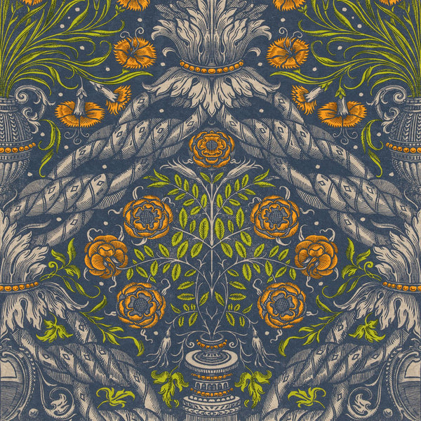 Floral Ornament Wallpaper