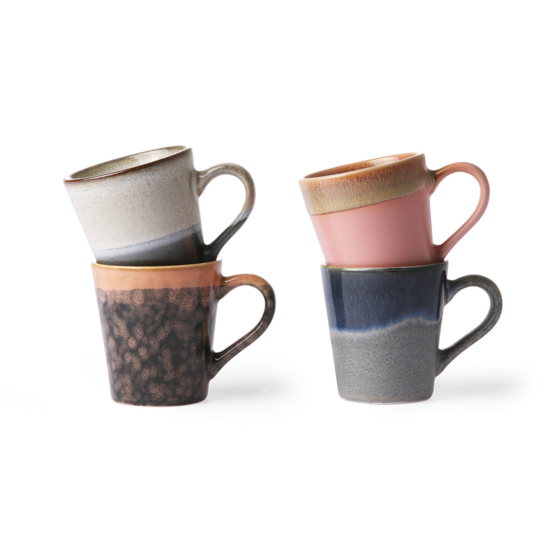 70's Ceramic Espresso Mugs - Set of 4 hk living april and the BEAR