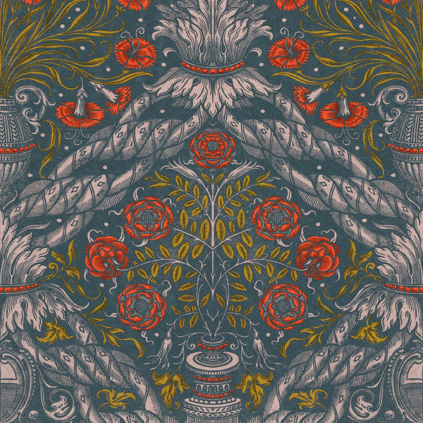 Floral Ornament Wallpaper