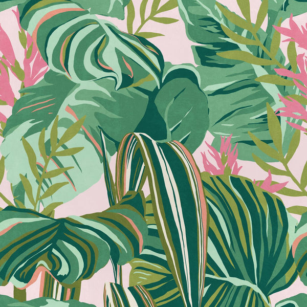 Tropical Foliage Wallpaper