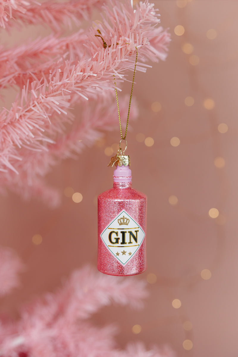 Pink Gin Christmas Decoration