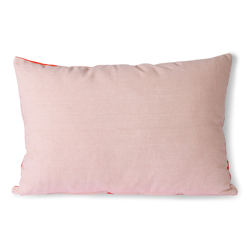 Red Velvet Stripe Cushion